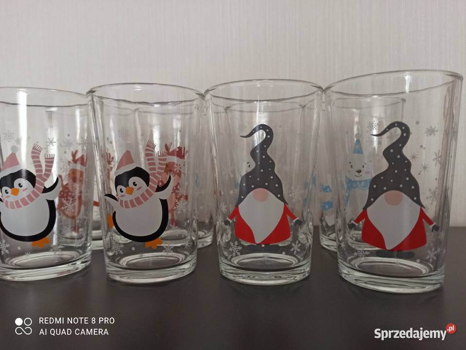 Szklanki PRL Porcelana i szkło Warpechy Stare