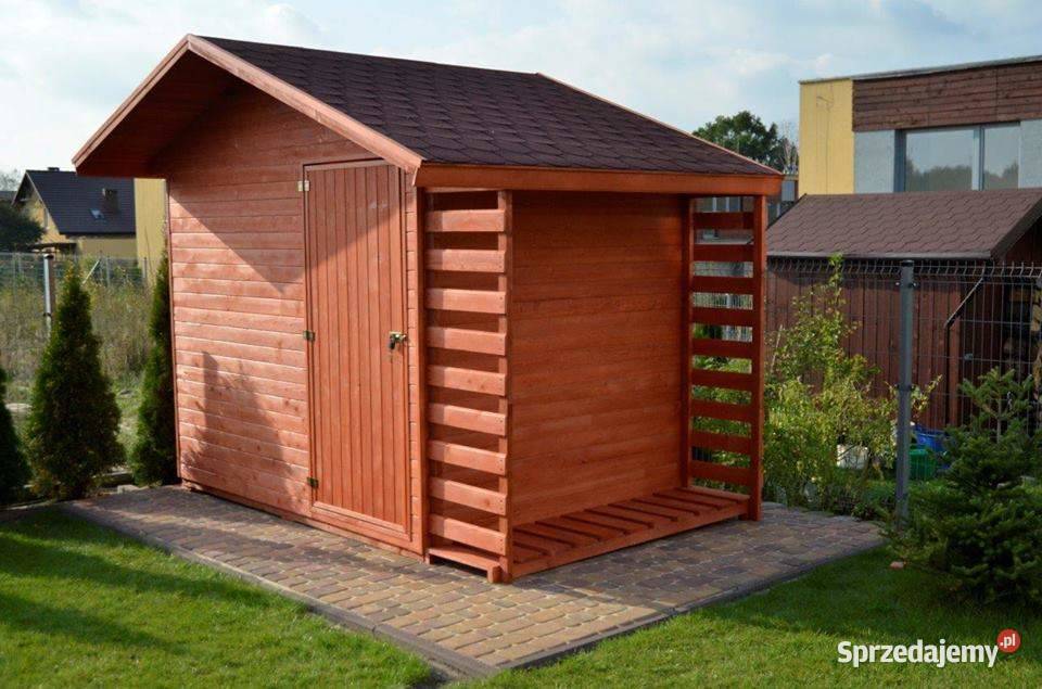 Drewniany domek narzędziowy Garaż drewniany Jordanów