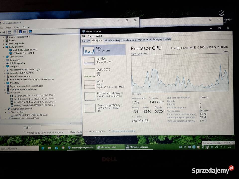 Laptop Dell Inspiron 3543 I5 SSD Nvidia GeForce podkarpackie