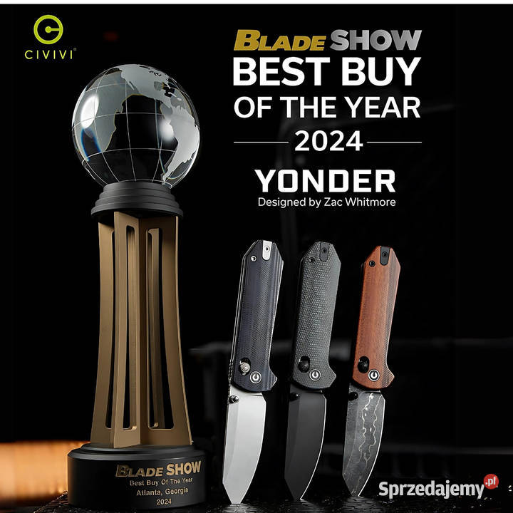Nóż składany Civivi Yonder Black G10 Stonewashed