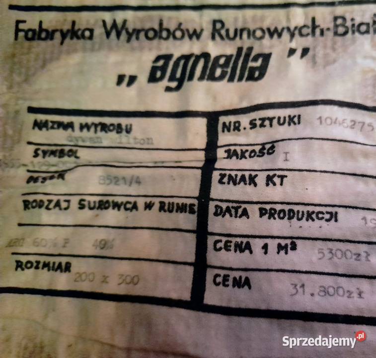 DYWAN agnella 200 300 w runie Warszawa