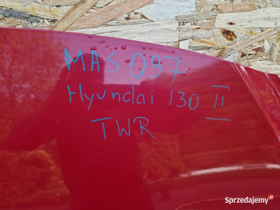 HYUNDAI I30 2 II kod lak TWR maska silnika Słowikowo