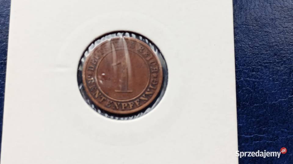 Stare monety 1 rentenpfennig 1924 A NIemcy Lesko