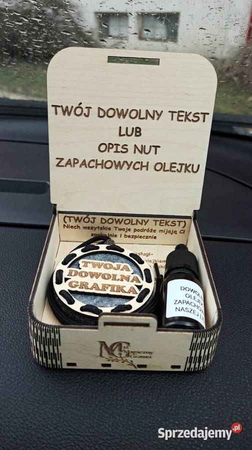 Drewniany Dyfuzor Zapachowy do Auta Zestaw z Lublin sprzedam