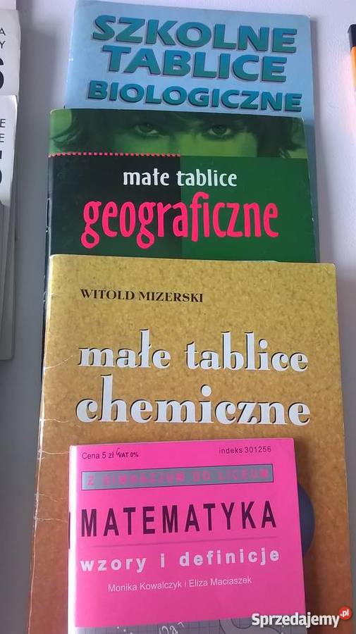 Korepetycje wzory tablice matematyka chemia Rybnik