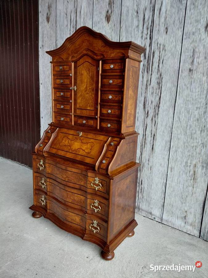 Sekretarzyk Biurko Stylowe z intarsją 368 Byczyna sprzedam
