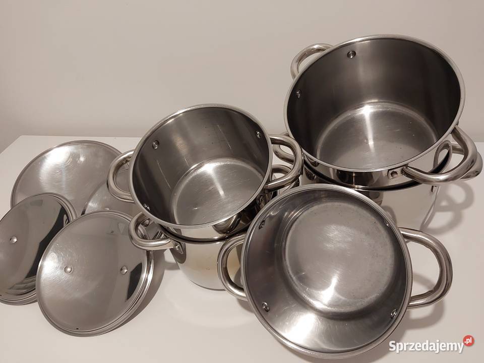 IKEA komplet garnków 2x5l i 3x25l z pokrywkami