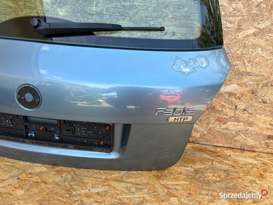 Skoda Fabia 5D HB kod lak 9154 KLAPA BAGAŻNIKA Słowikowo