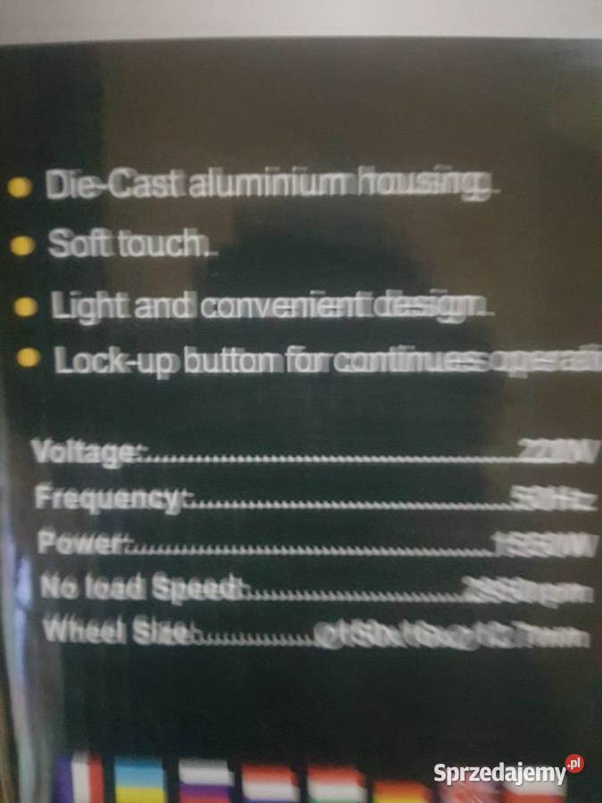 Szlifierka Stołowa Dwa Kamienie 125 mm 1550W Elektryczne Głogowa