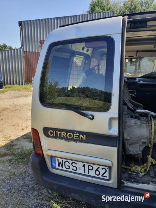 Lewe tylne drzwi Citroen Berlingo I 2006r 16 Hdi Części samochodowe Gostynin