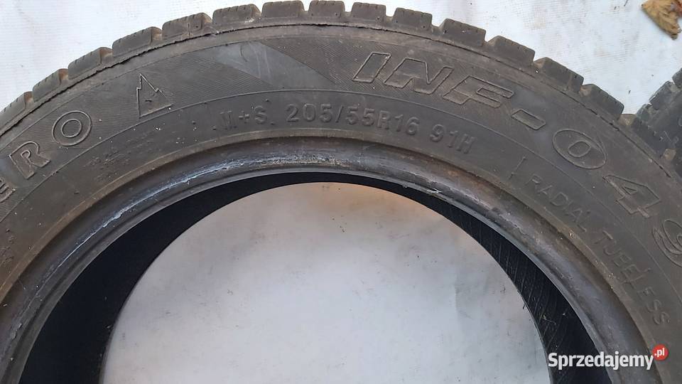 4 opony zimowe 16 x 55 x 205 Dobczyce