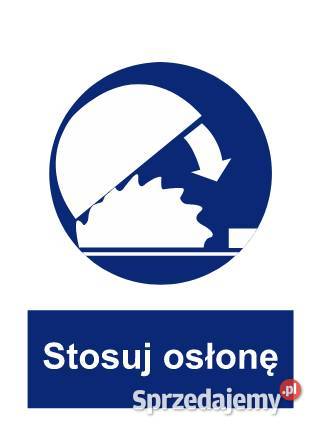 Naklejka BHP Stosuj osłonę GL014