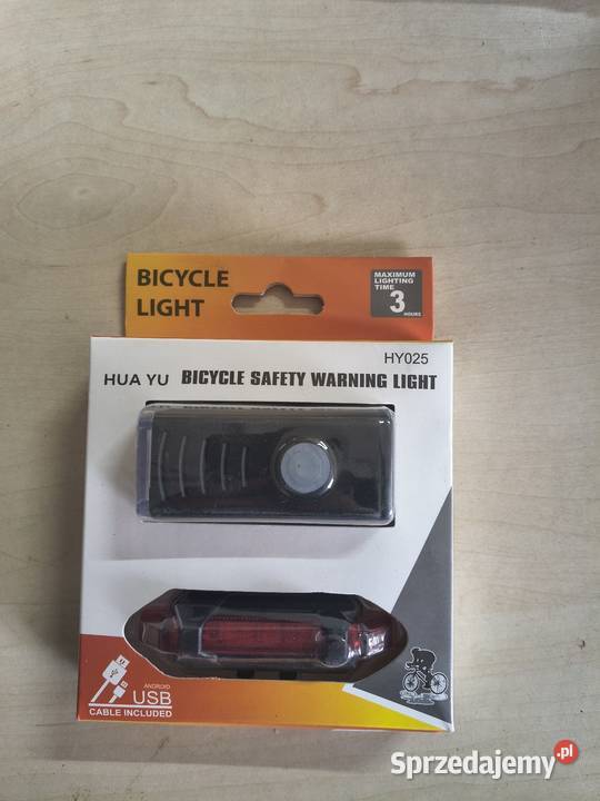 Zestaw lampek rowerowych HY025 Przysucha