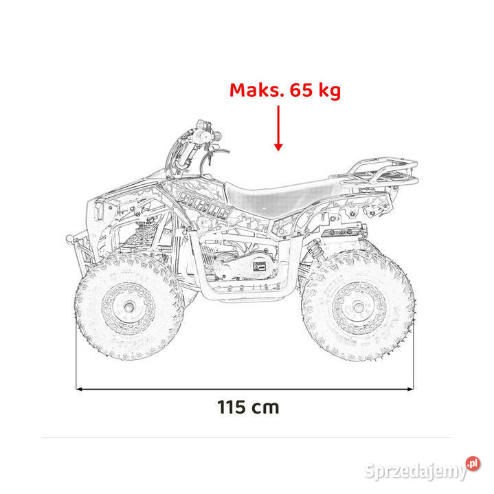 Pojazd Quad Spalinowy 49CC SIRIUS Żółty Siedlce