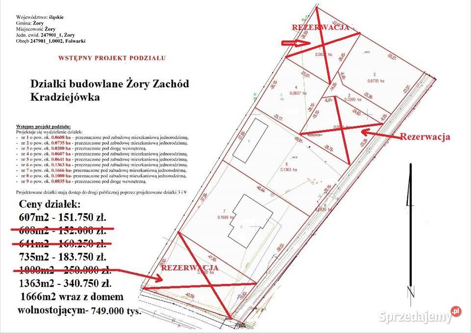 Super działki Żory Zachód Kradziejówka śląskie