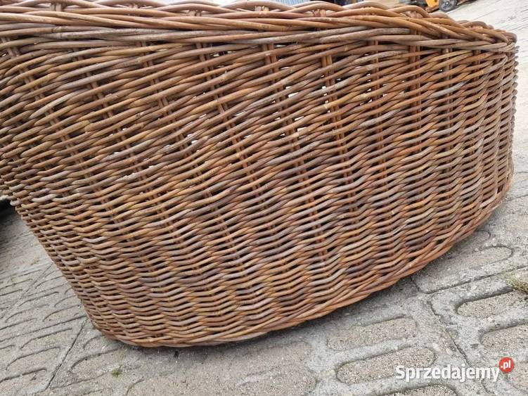 Kanapa Sofa rattanowa naturalny rattan GRUBY