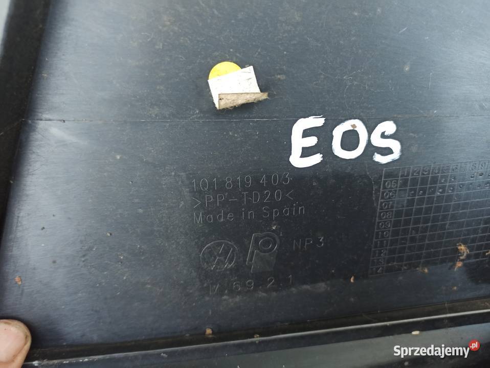 PODSZYBIE EOS PODSZYBIE WYCIERACZEK 1Q1819403 osobowe Bolesławiec sprzedam