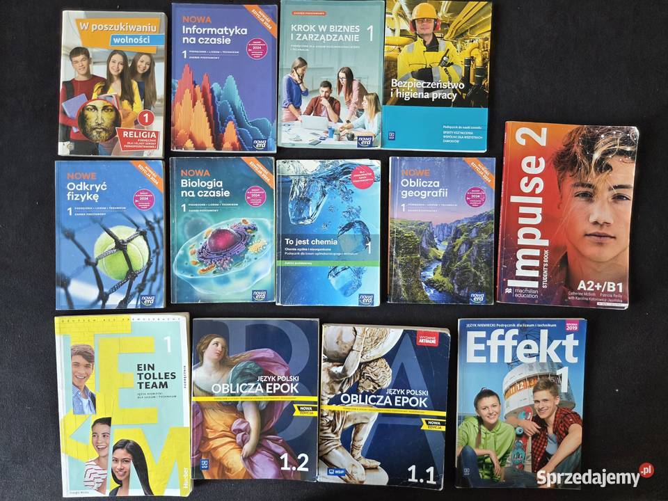 Podręczniki klasa pierwsza ponadpodstawowa Pilzno sprzedam