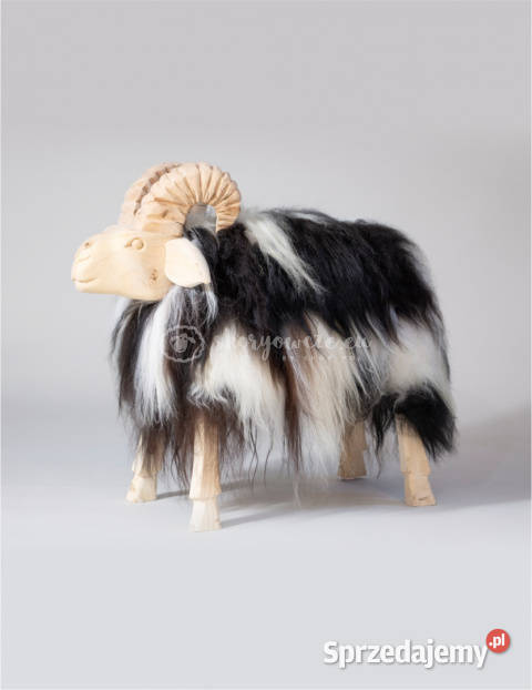 Krzesło baran dekoracyjny białoczarny Szaflary sprzedam