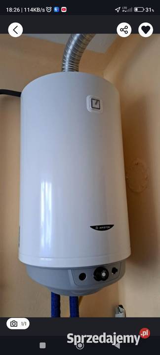 Podgrzewacz gazowy wody terma bojler Ariston 80l Brzozów