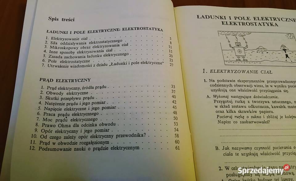 Zeszyt ćwiczeń z fizyki klasa VIII 8 sem 1 Tryl Gdańsk
