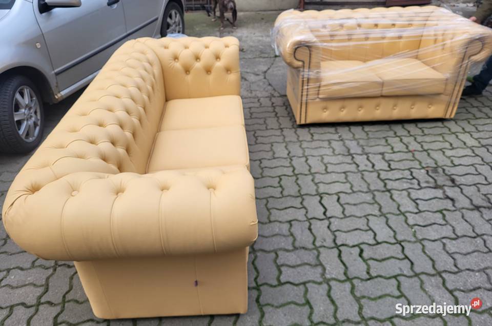 Chesterfield Classic włoska skóra naturalna Grudziądz