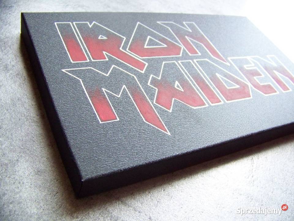 Iron Maiden Obrazek logo ręcznie grawerowane