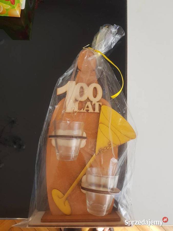 Stojak 2 kieliszki prezent 100 lat na urodziny małopolskie Kraków