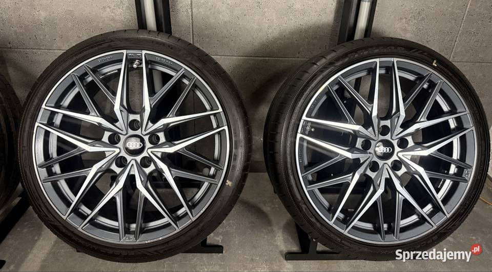 19 Audi A4 A5 felgi koła komplet z oponami 5x112 Opony i felgi Lubasz