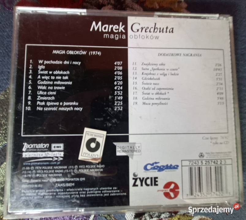 Marek Grechuta magia obłoków CD Kraków