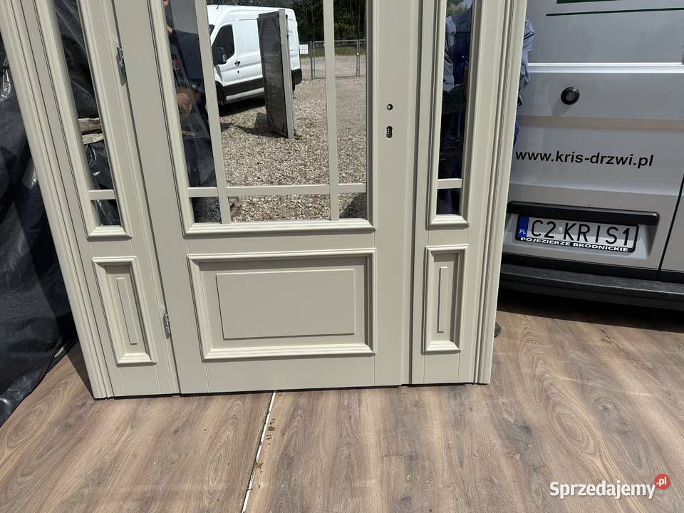 Drzwi zewnętrzne drewniane ANGIELSKIE NA KAŻDY Grzybno sprzedam