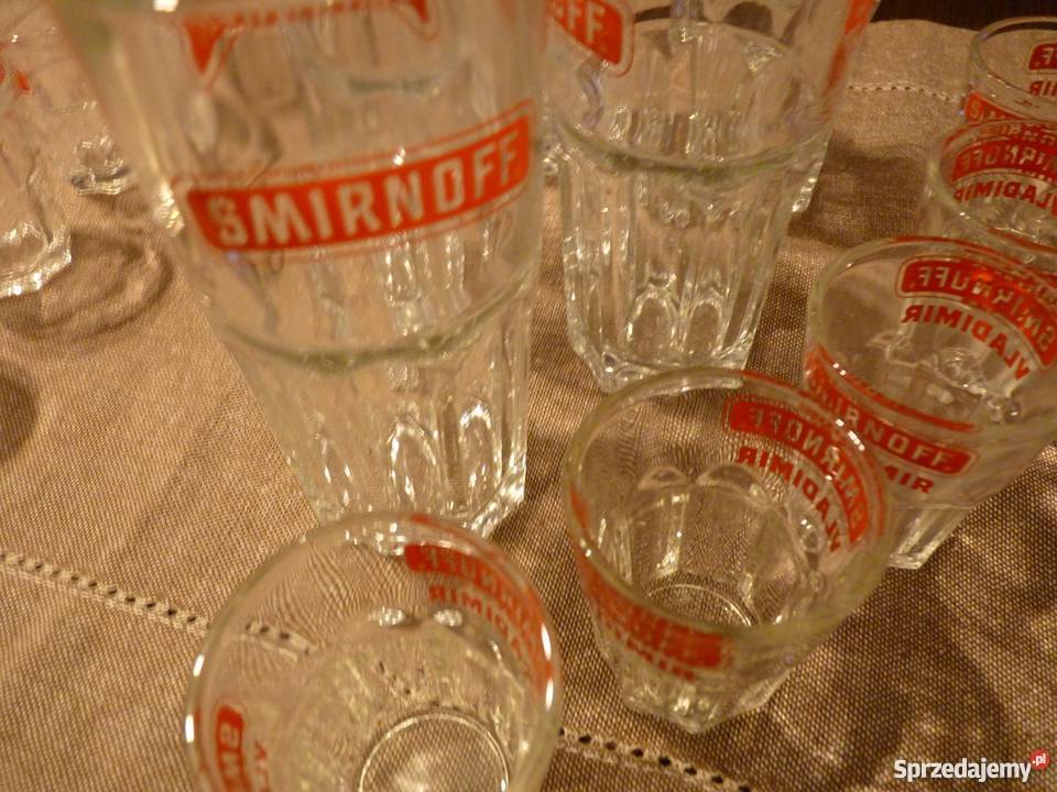 kieliszki i szklanki Smirnoff przezroczysty