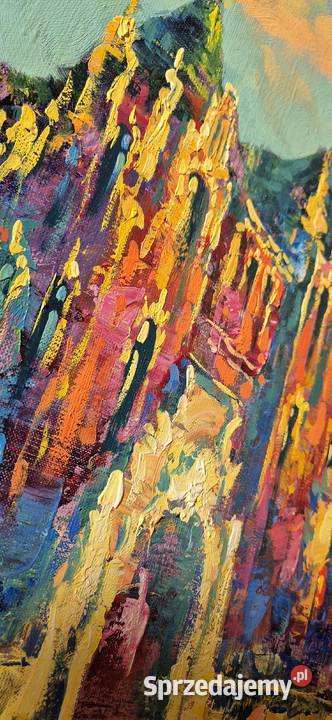 Obraz olejny Walery Stratovich Zaczarowana Częstochowa sprzedam