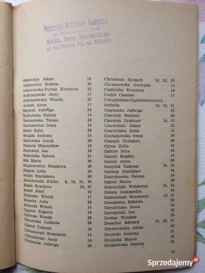 3846 Skład Osobowy I Spis Wykładów Pom Akademii Szczecin