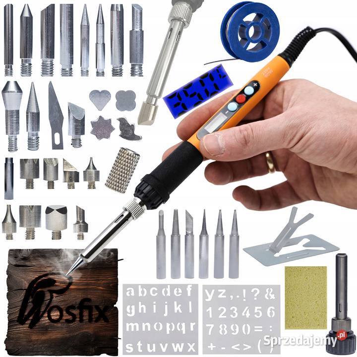 Lutownica Precyzyjna 11w1 z Wyświetlaczem 60W Ludźmierz