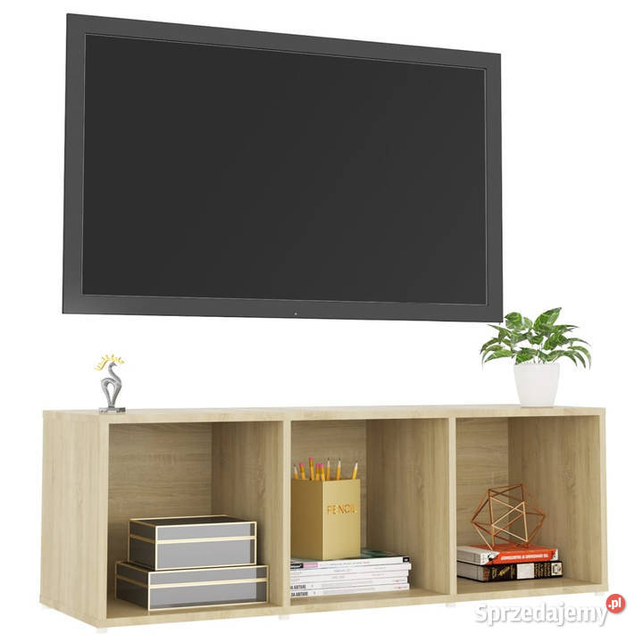 Szafka pod TV dąb sonoma 107x35x37 materiał Warszawa
