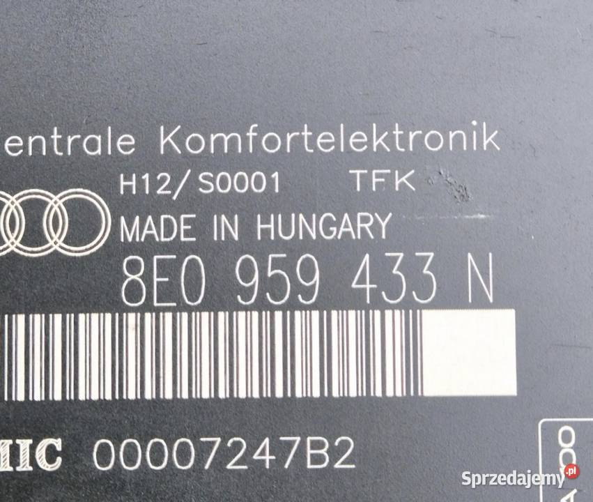MODUŁ KOMFORTU AUDI A4 B6 AUDI A4 B7 8E0959433N świętokrzyskie sprzedam