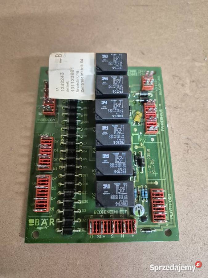 Płytka sterowania windy załadowczej Bar Obłotne sprzedam