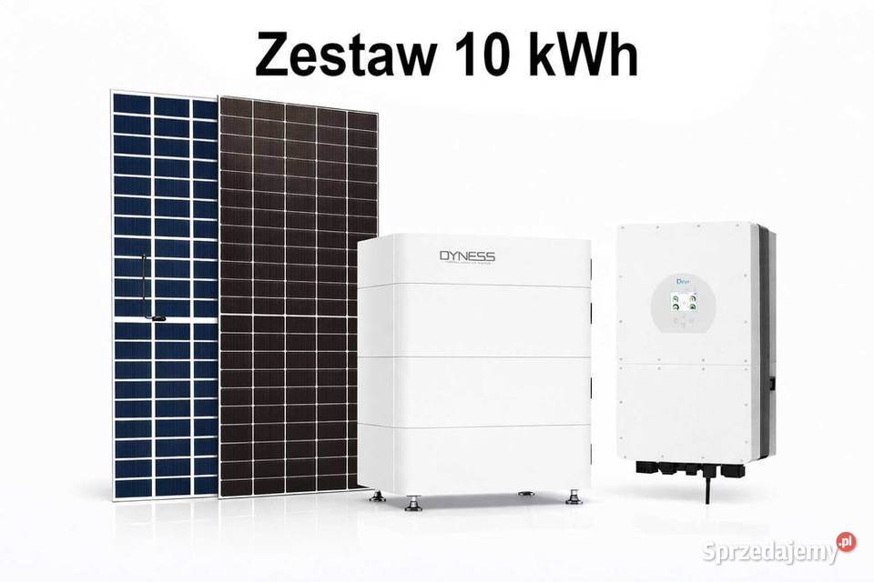 Zestaw budżetowy 10kWh HV panele inwerter 3 fazy