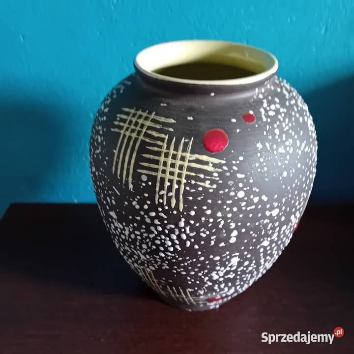 Ceramiczny ręcznie zdobiony wazon Carstens sprzedam