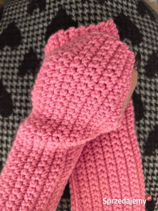 Mitenki rękawiczki bez palców handmade damskie Wrocław