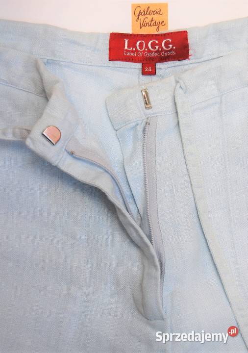 Spodnie rybaczki 34 HM 34 XS len lniane Lublin