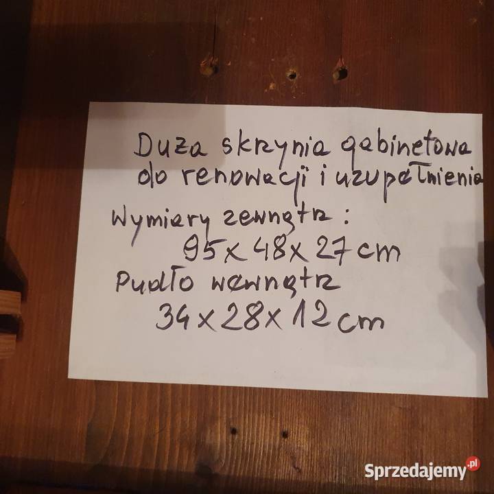 Wielka zdrowa skrzynia do renowacji i Wrocław sprzedam