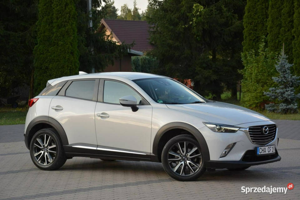 Mazda CX3 Biała Perła Skóry Navi Kamera Head Up nieuszkodzony Ostrów Mazowiecka