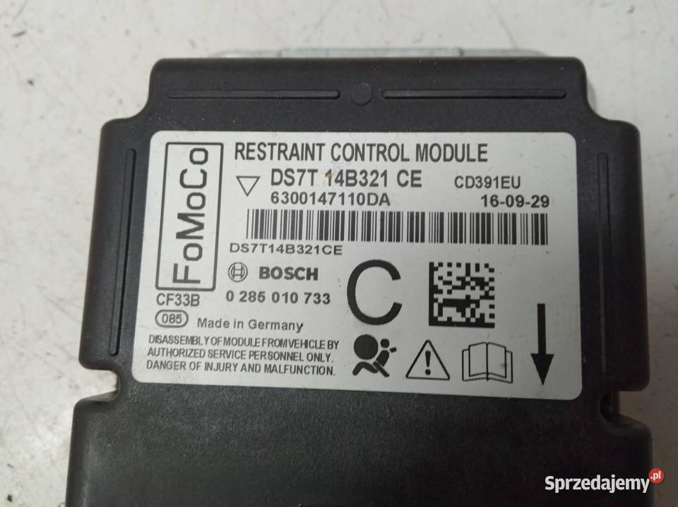 SENSOR AIRBAG DS7T14B321CE 0285010733 Ford świętokrzyskie