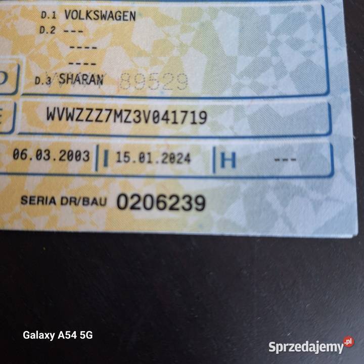 Sharan 19 na części 1900cm3 Małkinia Górna