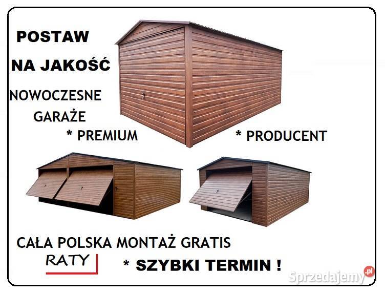 Garaż blaszany NA BUDOWĘ garaże MOCNE Szyki Bydgoszcz