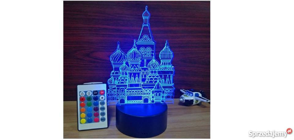 Lampka nocna LED 3 D domek zamek świętokrzyskie Bukowa