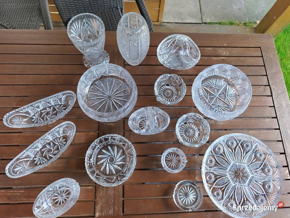 Kryształy PRL zestaw Tczew