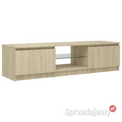 vidaXL Szafka pod TV z LED dąb sonoma 140 x 40 x Warszawa